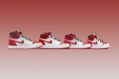 1 Retro High OG 'Heritage' - White/University Red/Black
