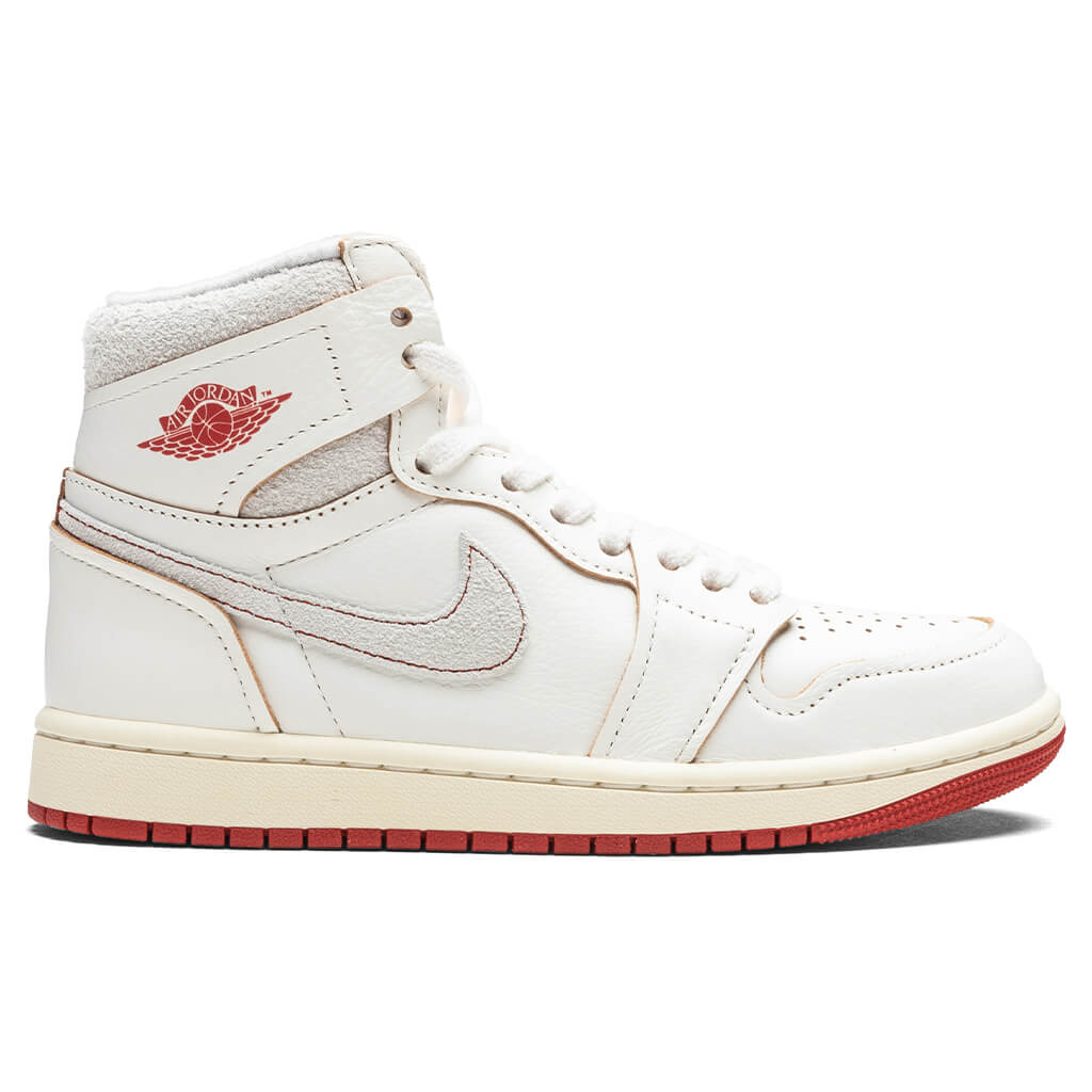 Women's 1 High OG 'Rare Air' - Sail/Cinnabar/Light Bone