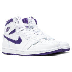 Women's 1 Retro Hi - White/Court Purple