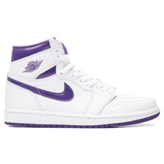 Women's 1 Retro Hi - White/Court Purple