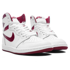1 High Retro '85 'Metallic Burgundy' - White/Team Red/White