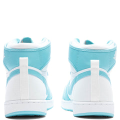 1 KO - Bleached Aqua/White