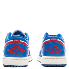 Women's 1 Low - Sport Blue/Gym Red/White