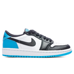 Women's 1 Low OG - White/Dark Powder Blue/Black