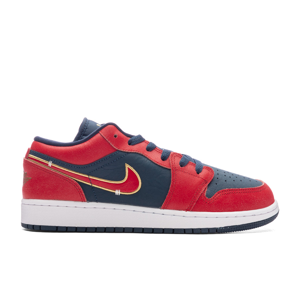 1 Low SE (GS) - Armory Navy/Sport Red/Metallic Gold
