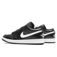 Women's 1 Low - Black/White/Black
