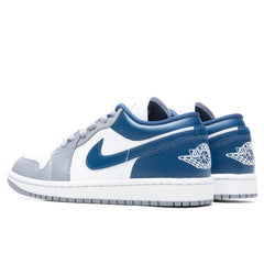 Women's 1 Low - Stealth/French Blue/White