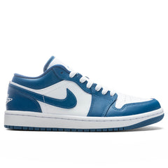 Women's 1 Low - White/Dark Marina Blue