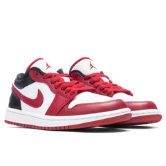 Women's 1 Low - White/Gym Red/Black