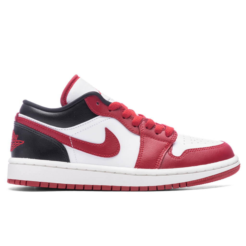 Women's 1 Low - White/Gym Red/Black