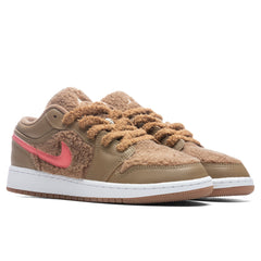 1 Low (GS) - DK Driftwood/Racer Blue/Pink Salt