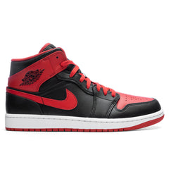 1 Mid - Black/Fire Red/White