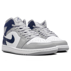 1 Mid - White/Midnight Navy/Wolf Grey