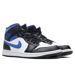 1 Mid - White/Racer Blue/Black