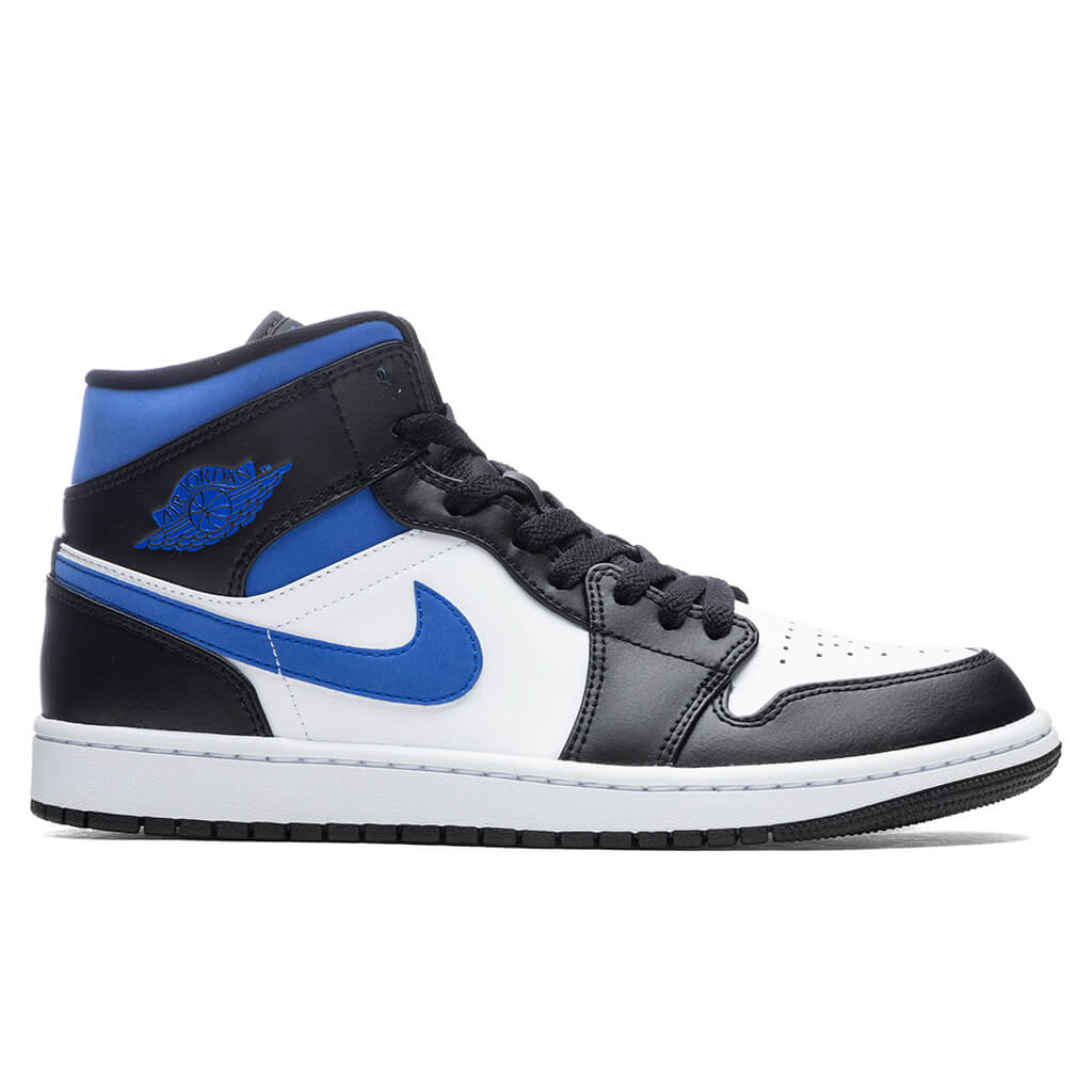 1 Mid - White/Racer Blue/Black