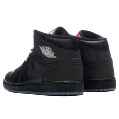 1 Mid 'Black Metallic Reimagined' - Black/White/Wolf Grey
