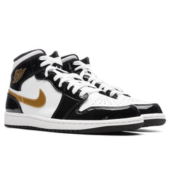 1 Mid SE - Black/Metallic Gold/White