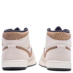 1 Mid SE - Light Orewood Brown/Metallic Gold/White