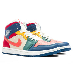 Women's 1 Mid SE - French Blue/Magic Ember/Fire Red