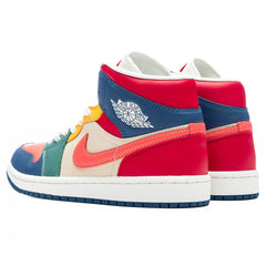 Women's 1 Mid SE - French Blue/Magic Ember/Fire Red