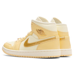 Women's 1 Mid SE - Pale Vanilla/Metallic Gold/Coconut Milk