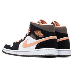 Women's 1 Mid SE - White/Apricot Agate