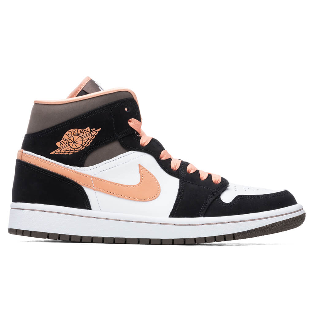 Women's 1 Mid SE - White/Apricot Agate