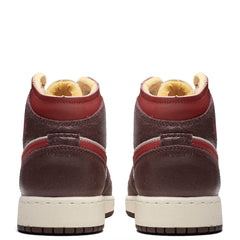 1 Mid SE (GS) - Coconut Milk/Varsity Red/Dark Pony