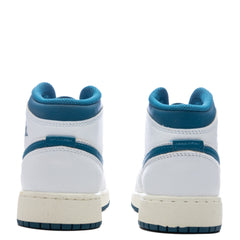 1 Mid SE (GS) - White/Industrial Blue/Sail