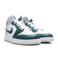 1 Mid SE (GS) - White/Oxidized Green/Sail/Neutral Grey