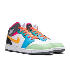 1 Mid SE (GS) - White/Taxi/Dark Shadow/Hyper Pink