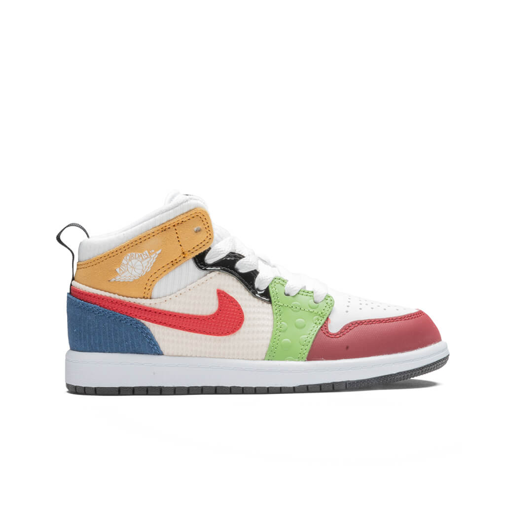 1 Mid SE (PS) - White/Gym Red/Black