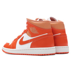 Women's 1 Mid - Summit White/Cosmic Clay/Amber Brown