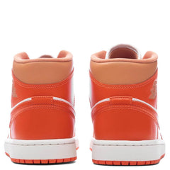 Women's 1 Mid - Summit White/Cosmic Clay/Amber Brown