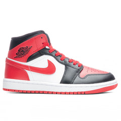 Women's 1 Mid - Black/Gym Red/White