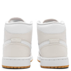 Women's 1 Mid - Phantom/White/Gum Light