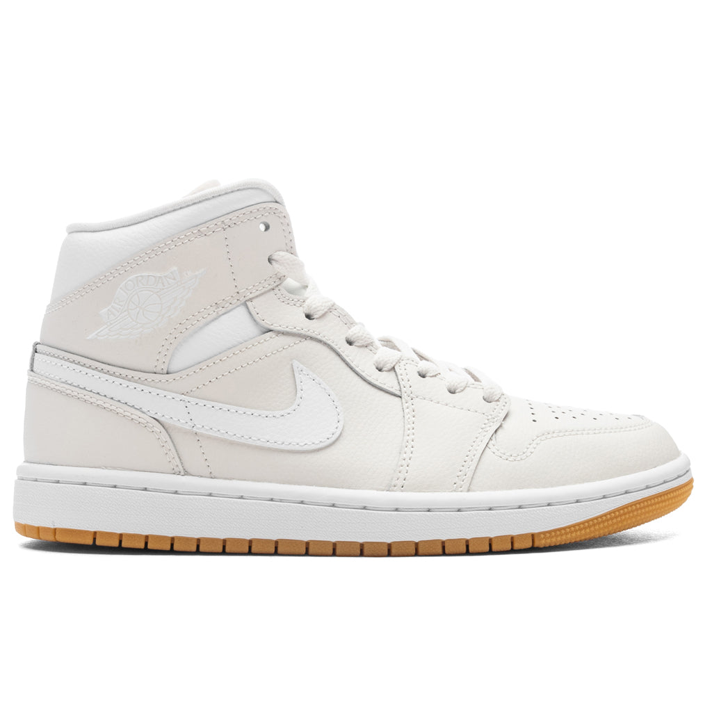 Women's 1 Mid - Phantom/White/Gum Light
