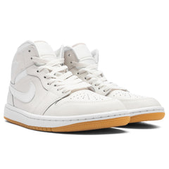 Women's 1 Mid - Phantom/White/Gum Light