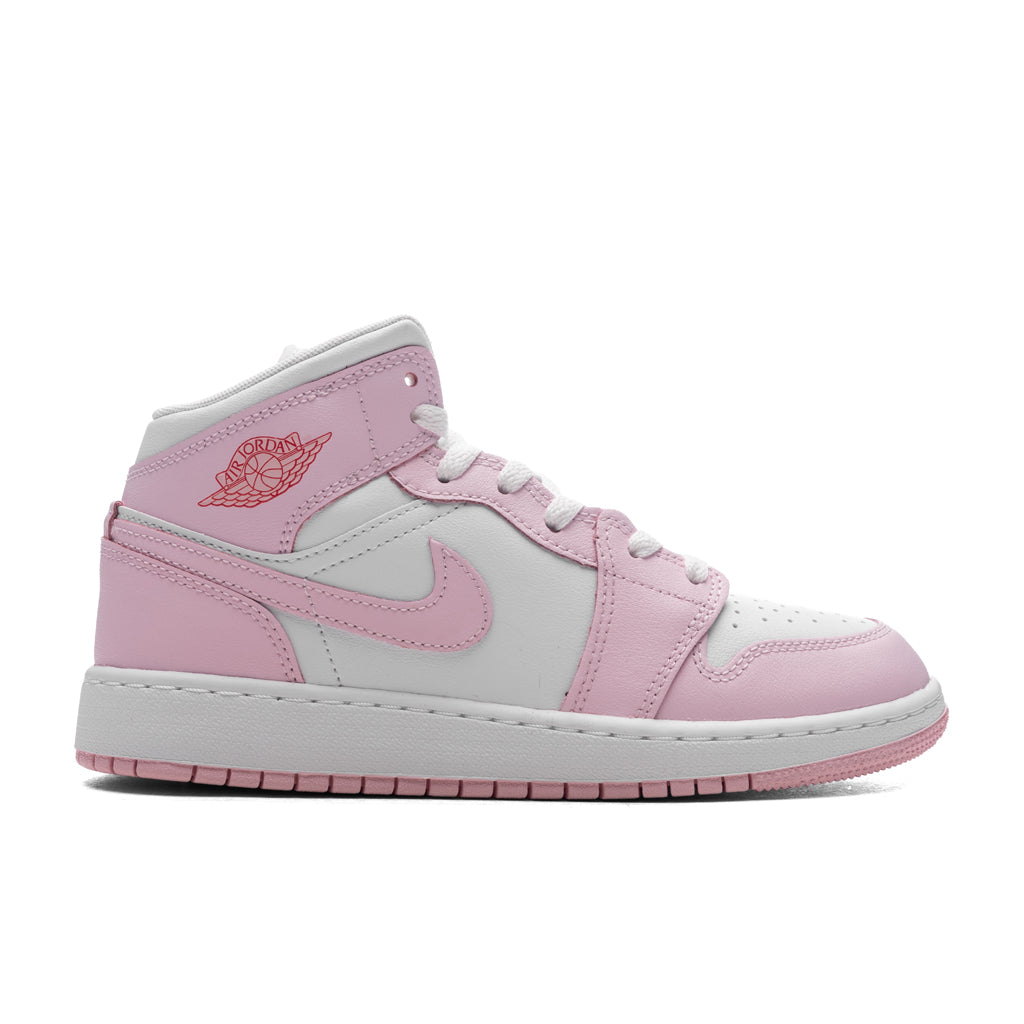 1 Mid (GS) - Pink Foam/White/Fire Red