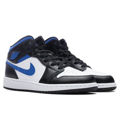 1 Mid (GS) - White/Racer Blue