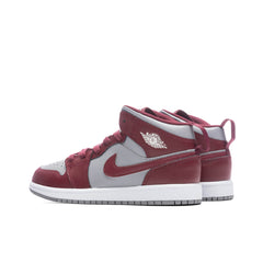1 Mid (PS) - Cherrywood Red/White/Cement Grey