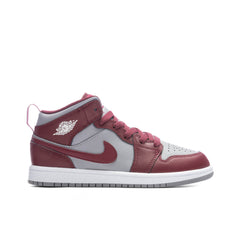 1 Mid (PS) - Cherrywood Red/White/Cement Grey