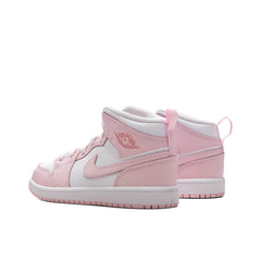 1 Mid (PS) - Pink Foam/White/Fire Red