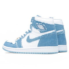 Women's 1 Retro Hi OG - White/Boarder Blue/Metallic Gold