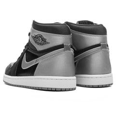 Women's 1 Retro High OG 'Satin Shadow' - Black/Medium Grey/White