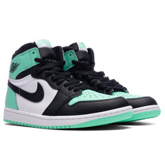 1 Retro High OG - White/Black/Green Glow