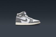 1 Retro High OG (GS) - Black/Fire Red/LT Smoke Grey