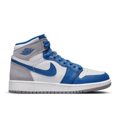 1 Retro High OG (GS) - True Blue/White/Cement Grey