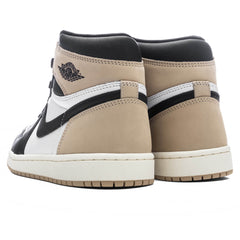 Women's 1 Retro High OG 'Latte' - Black/Legend Brown/White