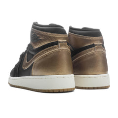 1 Retro High OG (GS) 'Black and Gold' - Black/Metallic Gold/Sail